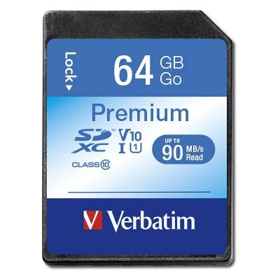 Verbatim SDXC 64GB Classe 10 UHS-I (44024) Verbatim SDXC 64GB Classe 10 UHS-I (44024)