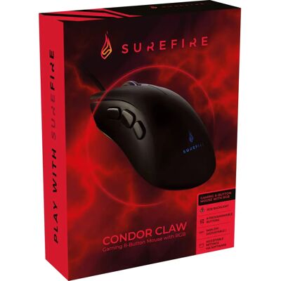Ratón Gaming Verbatim Condor Claw - 6400 DPI, RGB, Ergonómico, USB Ratón Gaming Verbatim Condor Claw - 6400 DPI, RGB, Ergonómico, USB