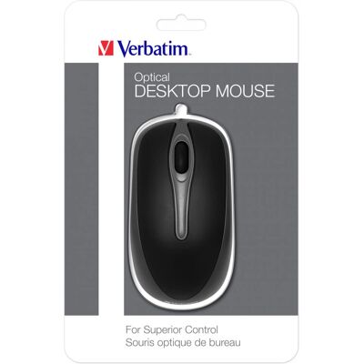 Souris optique USB ambidextre Verbatim 49019 - 1000 DPI - Publicité Souris optique USB ambidextre Verbatim 49019 - 1000 DPI - Publicité