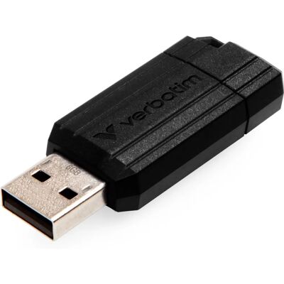 Verbatim PinStripe USB Drive 8GB - Sort - USB-flashdrev Verbatim PinStripe USB Drive 8GB - Sort - USB-flashdrev