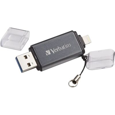 Verbatim 64GB Clé USB Double - Type-A & Lightning - 64 GB - Publicité Verbatim 64GB Clé USB Double - Type-A & Lightning - 64 GB - Publicité