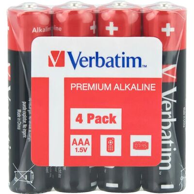 Verbatim AAA Battery - 4-pack - Battery Verbatim AAA Battery - 4-pack - Battery
