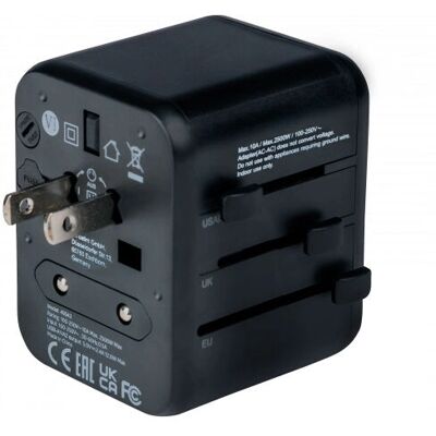 Verbatim UTA-01 Netzadapter - Universeller Reiseadapter - Schwarz Verbatim UTA-01 Netzadapter - Universeller Reiseadapter - Schwarz