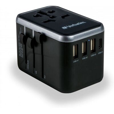 Verbatim UTA-04 61W Uniwersalny Adapter podróżny - Zasilacz Verbatim UTA-04 61W Uniwersalny Adapter podróżny - Zasilacz