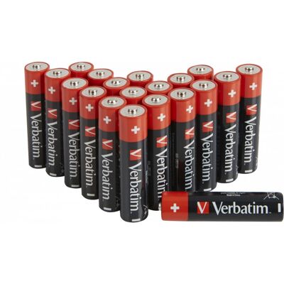 Batería alcalina AAA Verbatim - Pack de 20 - Batería doméstica Batería alcalina AAA Verbatim - Pack de 20 - Batería doméstica