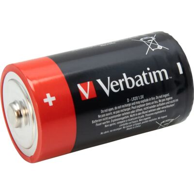 Verbatim D alkalibatterier - Kotitalousakku Verbatim D alkalibatterier - Kotitalousakku