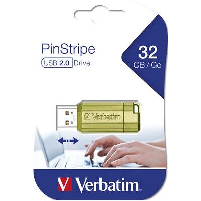 Verbatim PinStripe 2.0 USB-Stick - 32GB - Eukalyptusgrün Verbatim PinStripe 2.0 USB-Stick - 32GB - Eukalyptusgrün