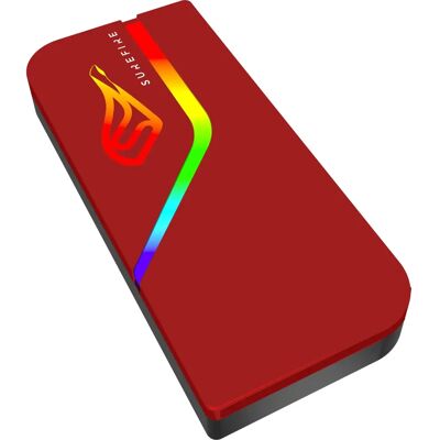 Verbatim - Surefire PyroDrive Slim - 2 TB - Piros - External SSD Verbatim - Surefire PyroDrive Slim - 2 TB - Piros - External SSD