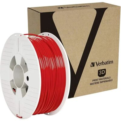 Filamento PET-G Rosso Verbatim - Resistente agli urti - 1Kg Filamento PET-G Rosso Verbatim - Resistente agli urti - 1Kg