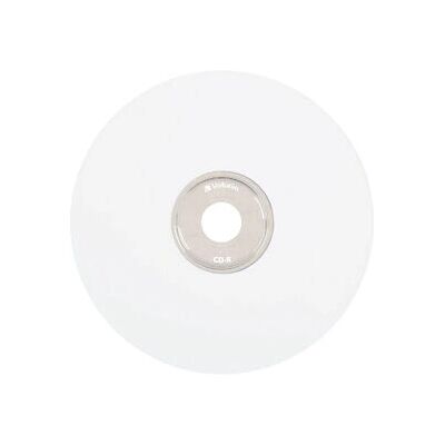 Verbatim CD-R 80MIN 700MB 52X White Thermal Prinable - CD-R Verbatim CD-R 80MIN 700MB 52X White Thermal Prinable - CD-R