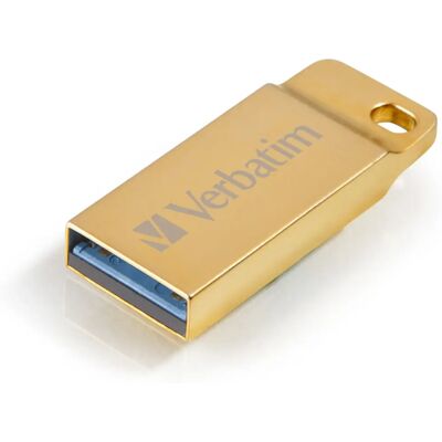 Verbatim Metal Executive USB 3.2 Flash Drive - USB Type-A, Goud Verbatim Metal Executive USB 3.2 Flash Drive - USB Type-A, Goud