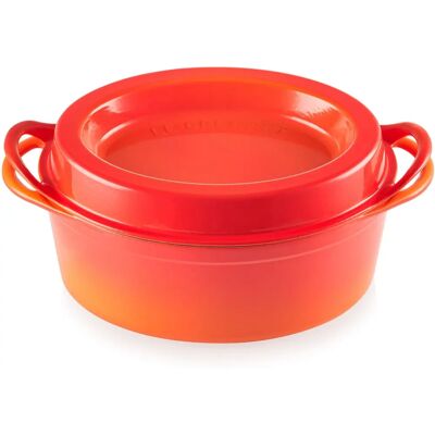 Le Creuset Cazuela Ovalada de Hierro Fundido Naranja - 32cm 7.2L Le Creuset Cazuela Ovalada de Hierro Fundido Naranja - 32cm 7.2L