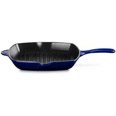 Le Creuset Żeliwo Emaliowane Indigo 26cm Kwadratowy Grill Le Creuset Żeliwo Emaliowane Indigo 26cm Kwadratowy Grill