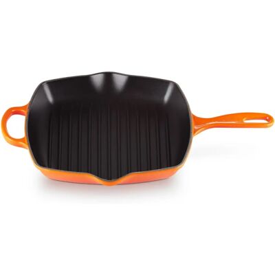 Le Creuset Portocaliu 26cm Semnătura Grătar Pătrat Le Creuset Portocaliu 26cm Semnătura Grătar Pătrat