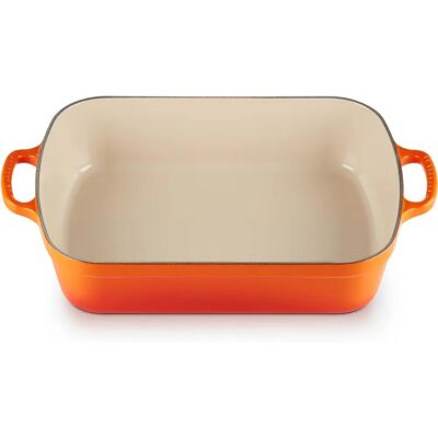 Le Creuset Signature Vulkangruß Gusseisen 33cm Rechteck Bräter - Bräter Le Creuset Signature Vulkangruß Gusseisen 33cm Rechteck Bräter - Bräter