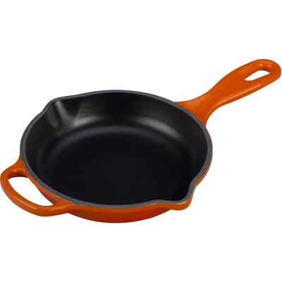 Poêle en Fonte Émaillée Le Creuset Orange - Poêle Poêle en Fonte Émaillée Le Creuset Orange - Poêle