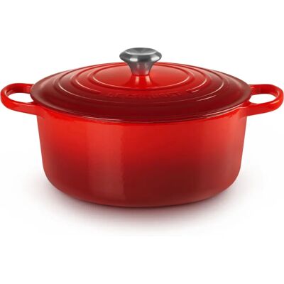 Le Creuset Assinatura Panela de Ferro Fundido 28cm Cerise - Panela de Ferro Le Creuset Assinatura Panela de Ferro Fundido 28cm Cerise - Panela de Ferro