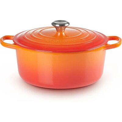 Le Creuset 211772809 6,7L Caserola de Fier de Culoare Portocalie - Bucătărie Le Creuset 211772809 6,7L Caserola de Fier de Culoare Portocalie - Bucătărie