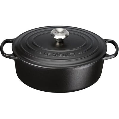 Le Creuset Signature Ovale Gietijzeren Stoofpot - 4,7L Zwart Le Creuset Signature Ovale Gietijzeren Stoofpot - 4,7L Zwart