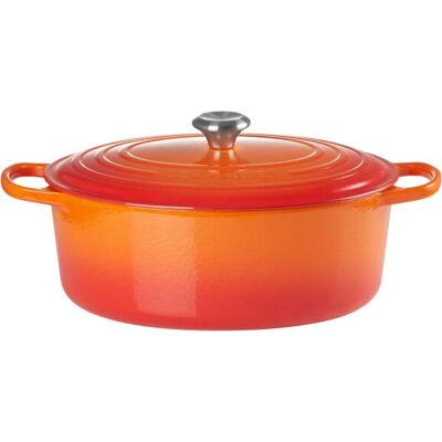 Le Creuset Orange Oval Cast Iron 6.3L Le Creuset Orange Oval Cast Iron 6.3L
