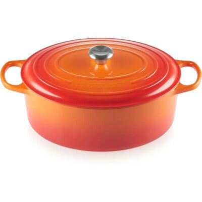 Le Creuset Oală de fontă emailată - 35cm, Portocaliu - Oală Le Creuset Oală de fontă emailată - 35cm, Portocaliu - Oală