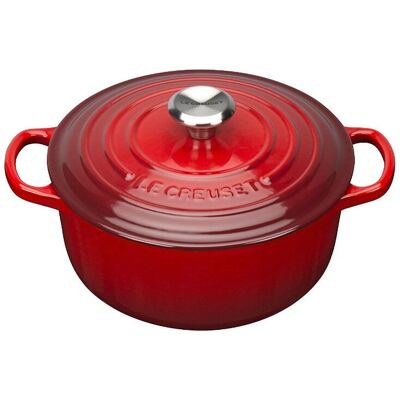Le Creuset Vermelho 20cm Panela de Ferro Fundido - Versátil e Completa Le Creuset Vermelho 20cm Panela de Ferro Fundido - Versátil e Completa