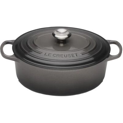 Le Creuset Signature Gusseisen 27cm ovale Bräter - Flint Le Creuset Signature Gusseisen 27cm ovale Bräter - Flint