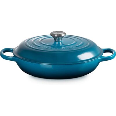 Le Creuset Tavi din fontă albastru - joasă Le Creuset Tavi din fontă albastru - joasă