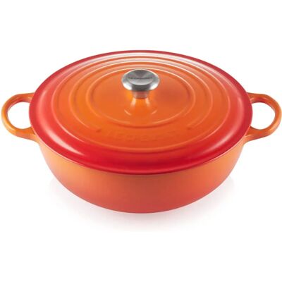 Le Creuset Signature Marmite 32cm - Gusseisen 7L Orange-Rot - Bräter Le Creuset Signature Marmite 32cm - Gusseisen 7L Orange-Rot - Bräter