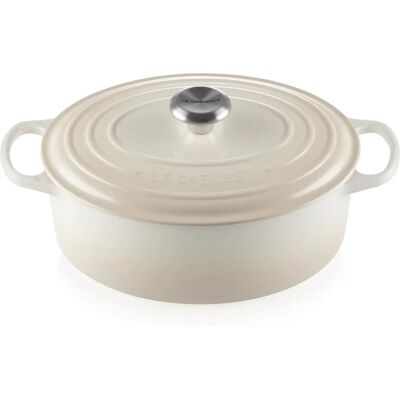 Le Creuset Signature Gusseisen 29cm Ovalbräter - Meringue Le Creuset Signature Gusseisen 29cm Ovalbräter - Meringue