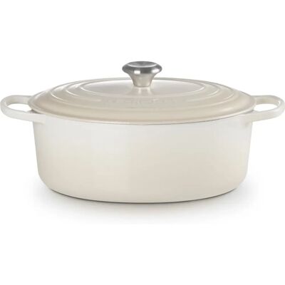 Le Creuset oală ovală din fontă emailată 6,3L crem Le Creuset oală ovală din fontă emailată 6,3L crem