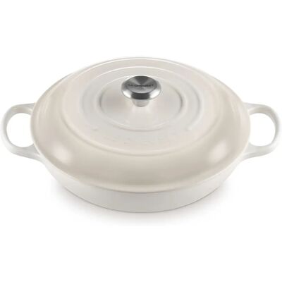 Le Creuset Signature Meringue Gusseisen 30cm flaches Kochgeschirr - Gusseisenauflauf Le Creuset Signature Meringue Gusseisen 30cm flaches Kochgeschirr - Gusseisenauflauf