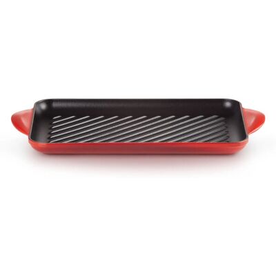 Le Creuset Grătar Diagonal de Fontă 32cm - Roșu Le Creuset Grătar Diagonal de Fontă 32cm - Roșu