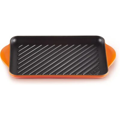 Le Creuset Parrilla Rectangular de Hierro Fundido 32cm - NARANJA Le Creuset Parrilla Rectangular de Hierro Fundido 32cm - NARANJA
