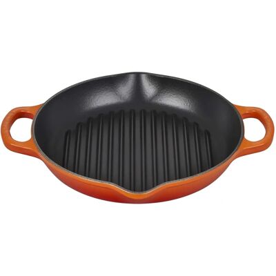 Le Creuset 26 cm ronde geëmailleerde gietijzeren grillpan - Keukengerei Le Creuset 26 cm ronde geëmailleerde gietijzeren grillpan - Keukengerei