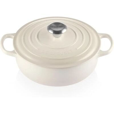 Le Creuset Signature Gusseisen Sauteuse 24cm - Meringue - Kochgeschirr Le Creuset Signature Gusseisen Sauteuse 24cm - Meringue - Kochgeschirr