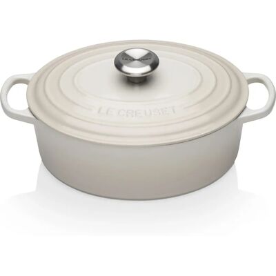 Le Creuset Signature Meringue Cocotte en Fonte 27cm - Ustensiles Le Creuset Signature Meringue Cocotte en Fonte 27cm - Ustensiles