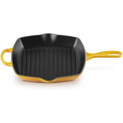 Le Creuset Signature Gusseisen 26cm Quadrat Grillpfanne Nectar - Gusseisen Grillpfanne Le Creuset Signature Gusseisen 26cm Quadrat Grillpfanne Nectar - Gusseisen Grillpfanne