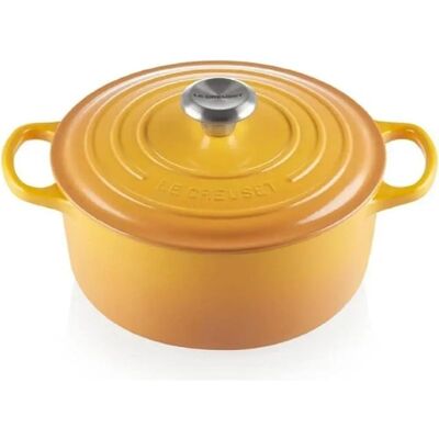 Le Creuset Signature Nectar Gusseisen 24cm Runder Bräter Le Creuset Signature Nectar Gusseisen 24cm Runder Bräter