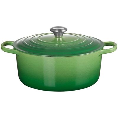 Le Creuset Signature Bambus Gusseisen 28cm Rondes Bräter Le Creuset Signature Bambus Gusseisen 28cm Rondes Bräter