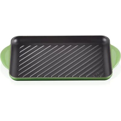 Le Creuset Verde Bambú 32cm Parrilla de Hierro Fundido Rectangular - Sartén para Parrilla Le Creuset Verde Bambú 32cm Parrilla de Hierro Fundido Rectangular - Sartén para Parrilla