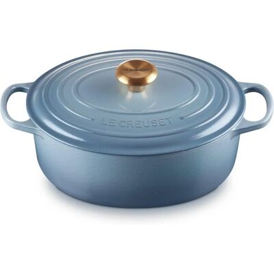 Le Creuset Signature Pentola in Ghisa 29cm Ovale - Chambray Le Creuset Signature Pentola in Ghisa 29cm Ovale - Chambray