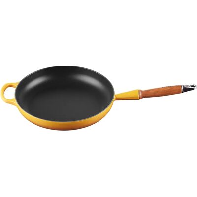 Poêle en fonte émaillée Le Creuset 28 cm - Jaune Nectar Poêle en fonte émaillée Le Creuset 28 cm - Jaune Nectar