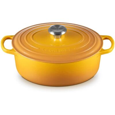 Le Creuset Signature Gusseisen 27cm Oval Casserole - Nectar Le Creuset Signature Gusseisen 27cm Oval Casserole - Nectar