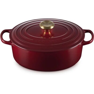 Le Creuset Signature Cazuela de Hierro Fundido Ovalada - Granate, Rhône Le Creuset Signature Cazuela de Hierro Fundido Ovalada - Granate, Rhône