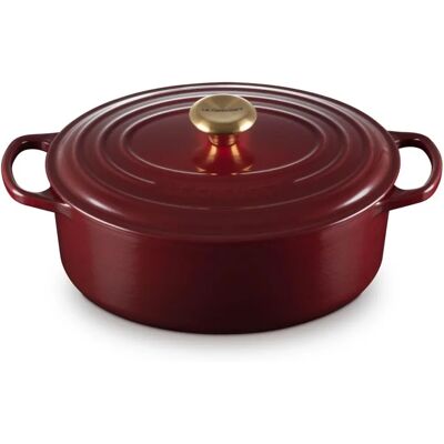Le Creuset Signature 29cm Σκεύος από Χυτοσίδηρο Οβάλ - Γρανάτης Le Creuset Signature 29cm Σκεύος από Χυτοσίδηρο Οβάλ - Γρανάτης
