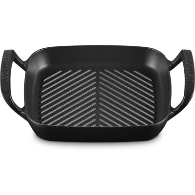 Le Creuset Outdoor Cast Iron Square Grill - 26cm - Black Le Creuset Outdoor Cast Iron Square Grill - 26cm - Black