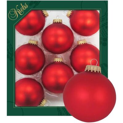 KREBS GLAS LAUSCHA - CBK70213 - Rot - Glaskugel KREBS GLAS LAUSCHA - CBK70213 - Rot - Glaskugel
