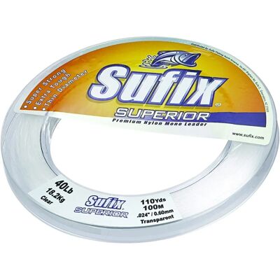 Sufix Superior 100m Klar Monofilamentlinje - Fiskeline Sufix Superior 100m Klar Monofilamentlinje - Fiskeline