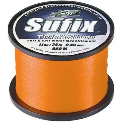 Sufix Tritanium Neon Orange 0.40mm 860m Saltwater Monofilament Sufix Tritanium Neon Orange 0.40mm 860m Saltwater Monofilament